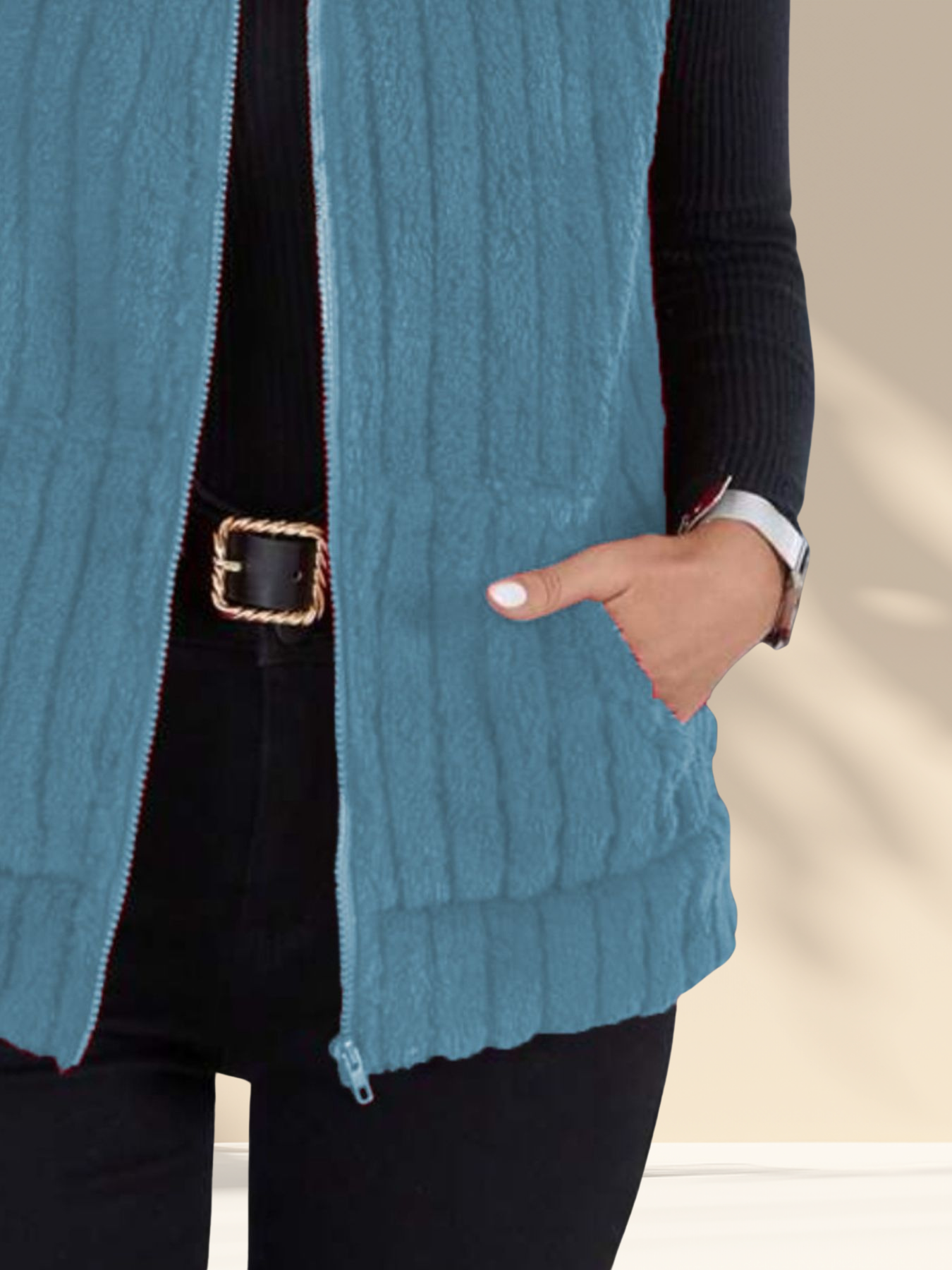 Cozy Fleece Zip-Up Vest