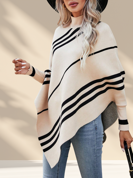Striped Batwing Knit