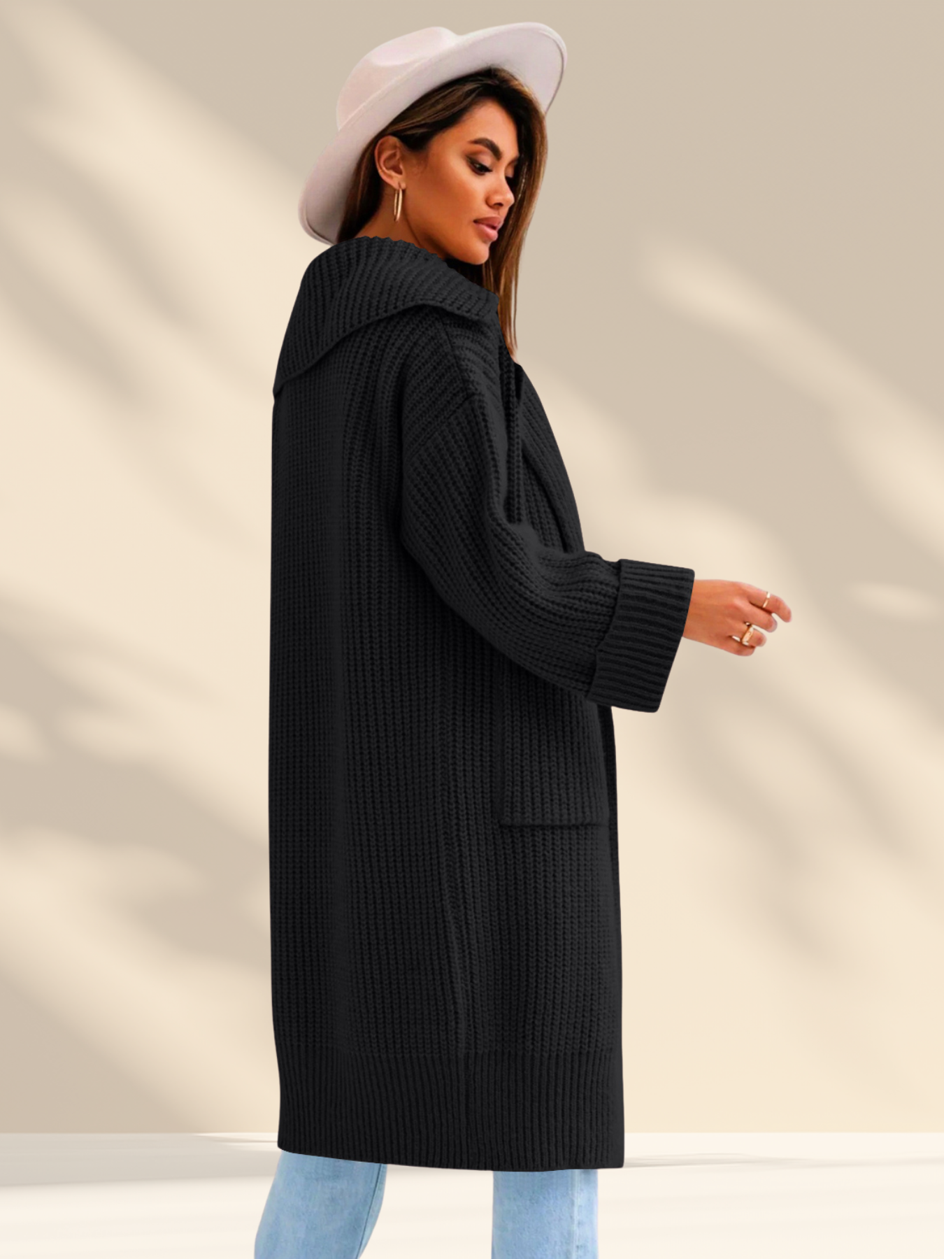 Cozy Knit Collared Cardigan