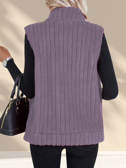 Cozy Fleece Zip-Up Vest