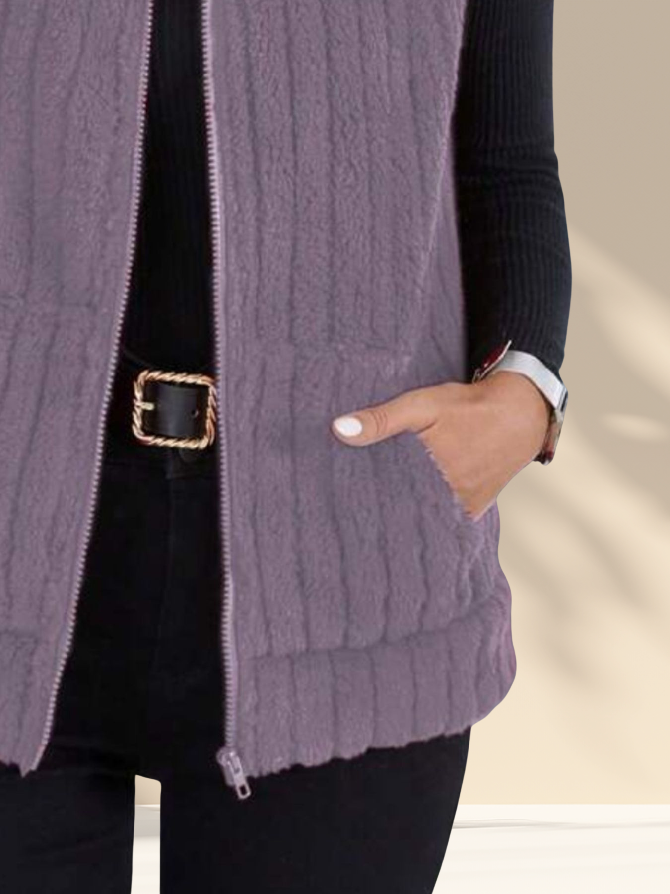 Cozy Fleece Zip-Up Vest