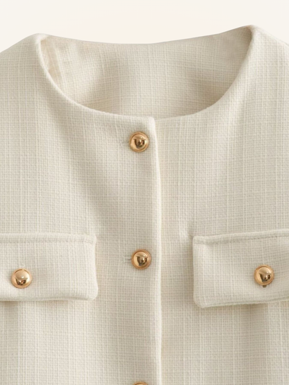 Cropped Tweed Jacket