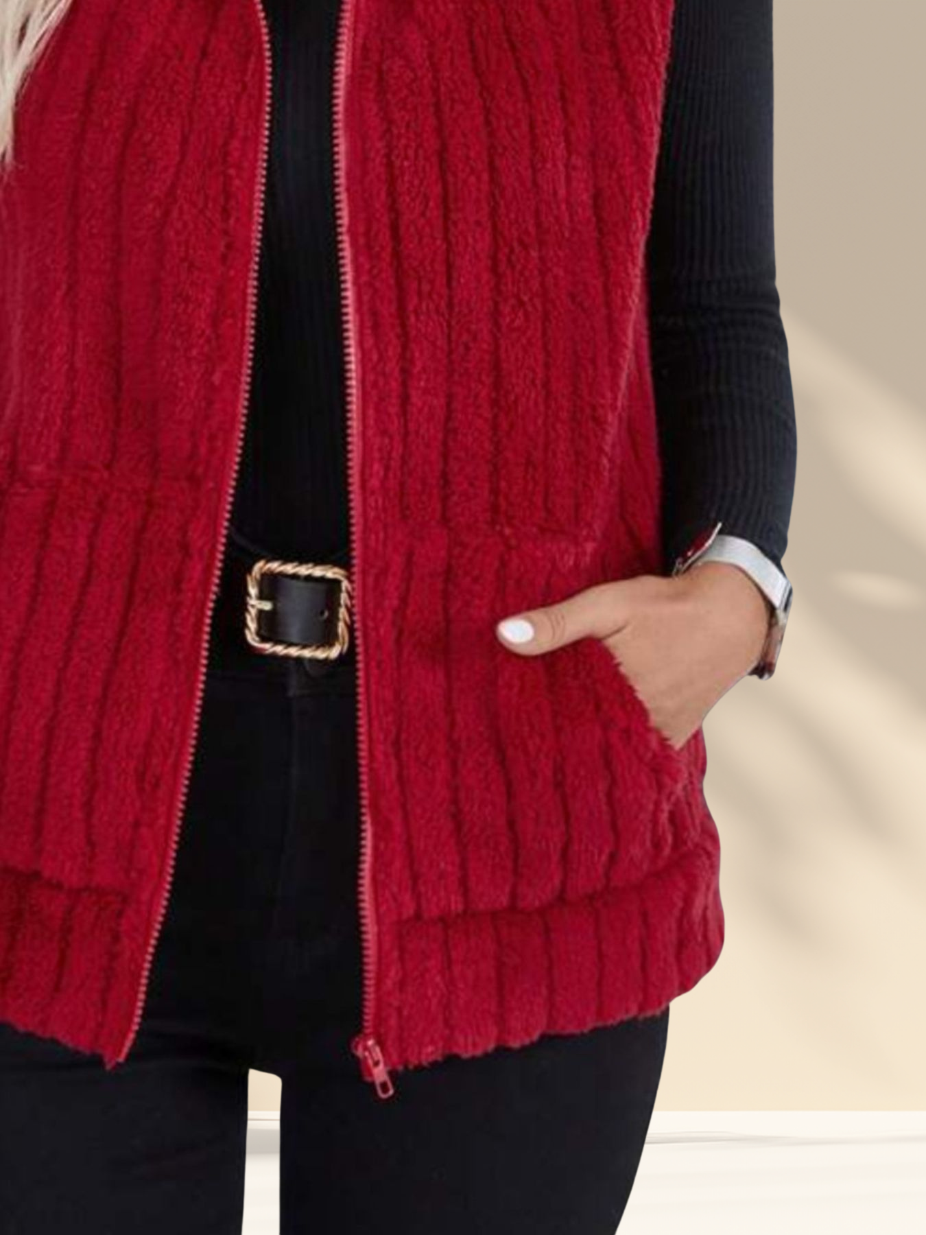 Cozy Fleece Zip-Up Vest