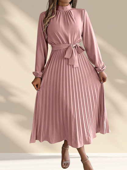 Pleated Midi Dress