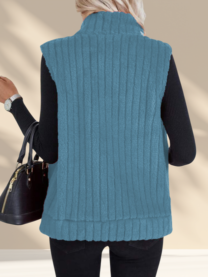 Cozy Fleece Zip-Up Vest