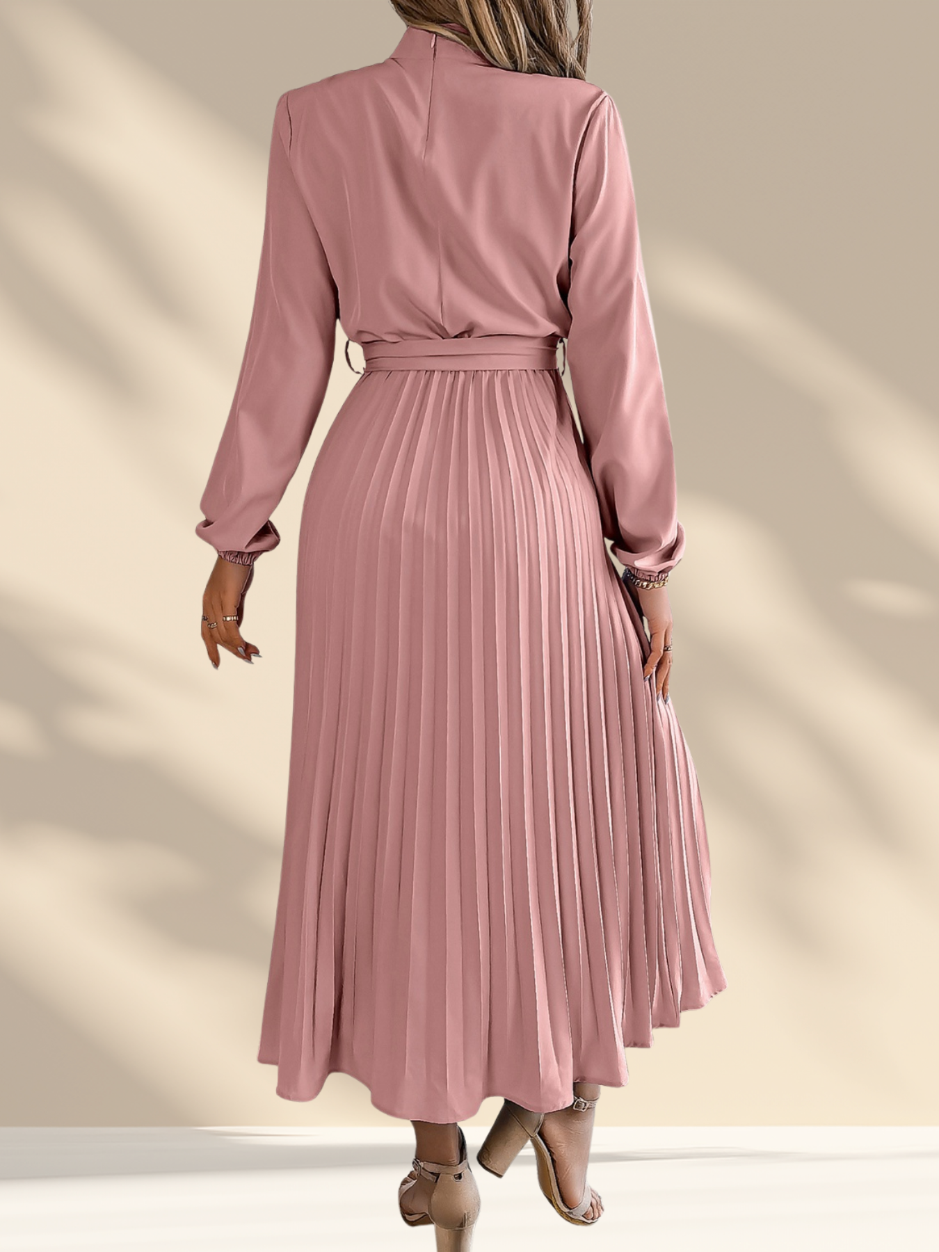 Pleated Midi Dress
