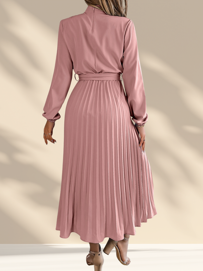 Pleated Midi Dress