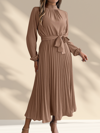 Pleated Midi Dress