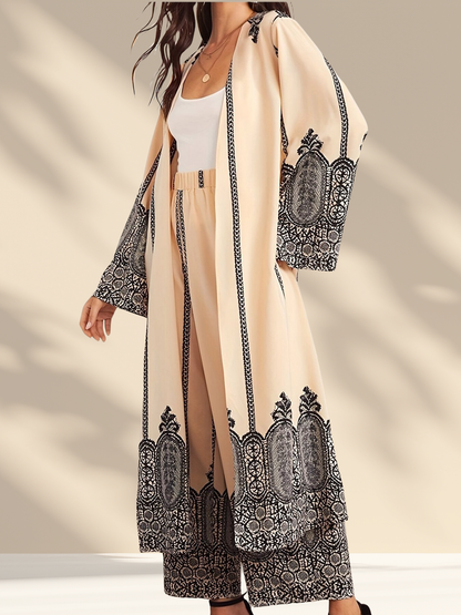 Noura Printed Kimono Set