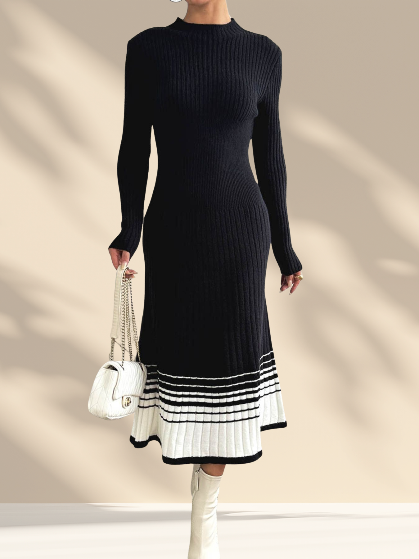 Ribbed Knit Dress