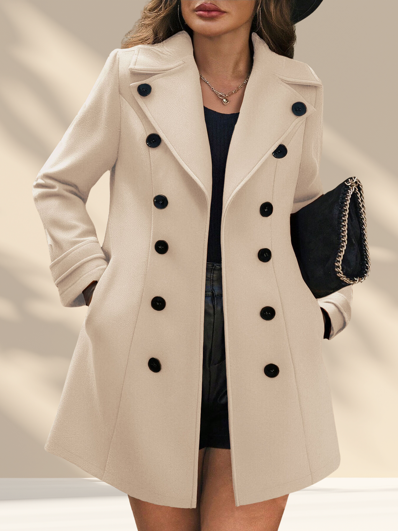 Double-Breasted Tailored Overcoat