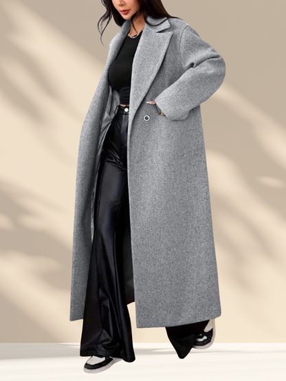 Lange Wolmix Overcoat
