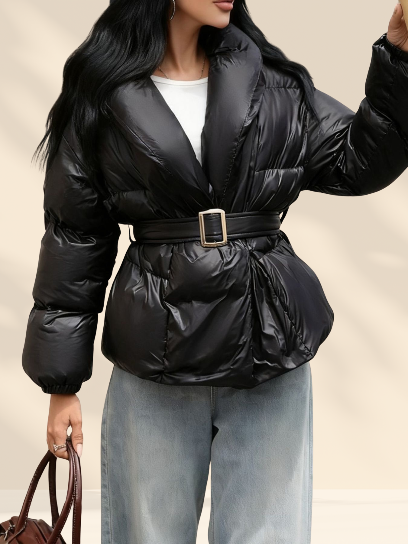 Belted Puffer Jacket