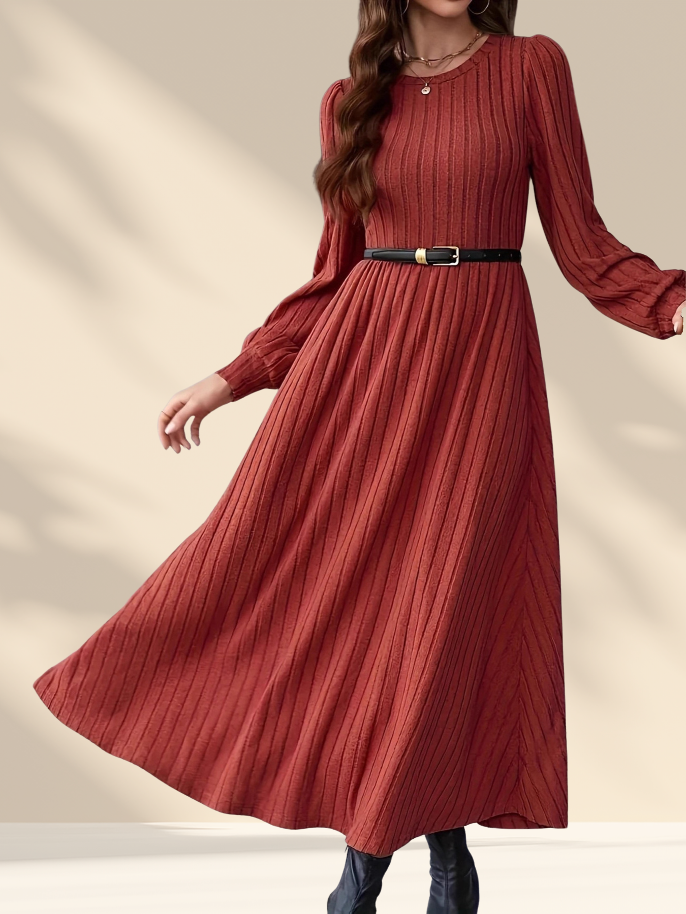 Irina Ribbed Sweater Dress