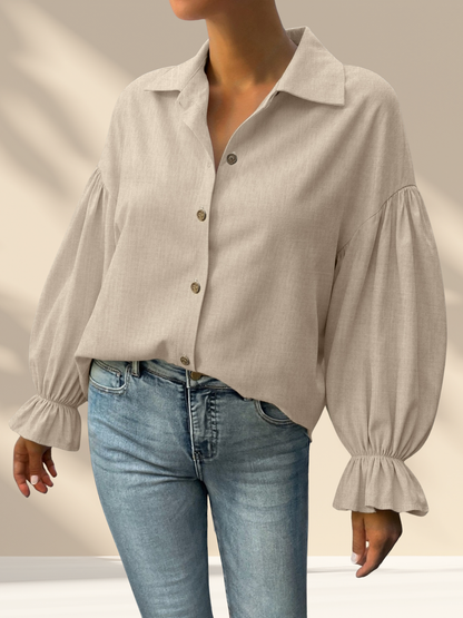 Flounce Sleeve Shirt