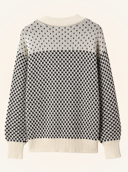 Patterned Lantern Sweater