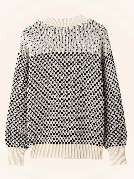 Patterned Lantern Sweater