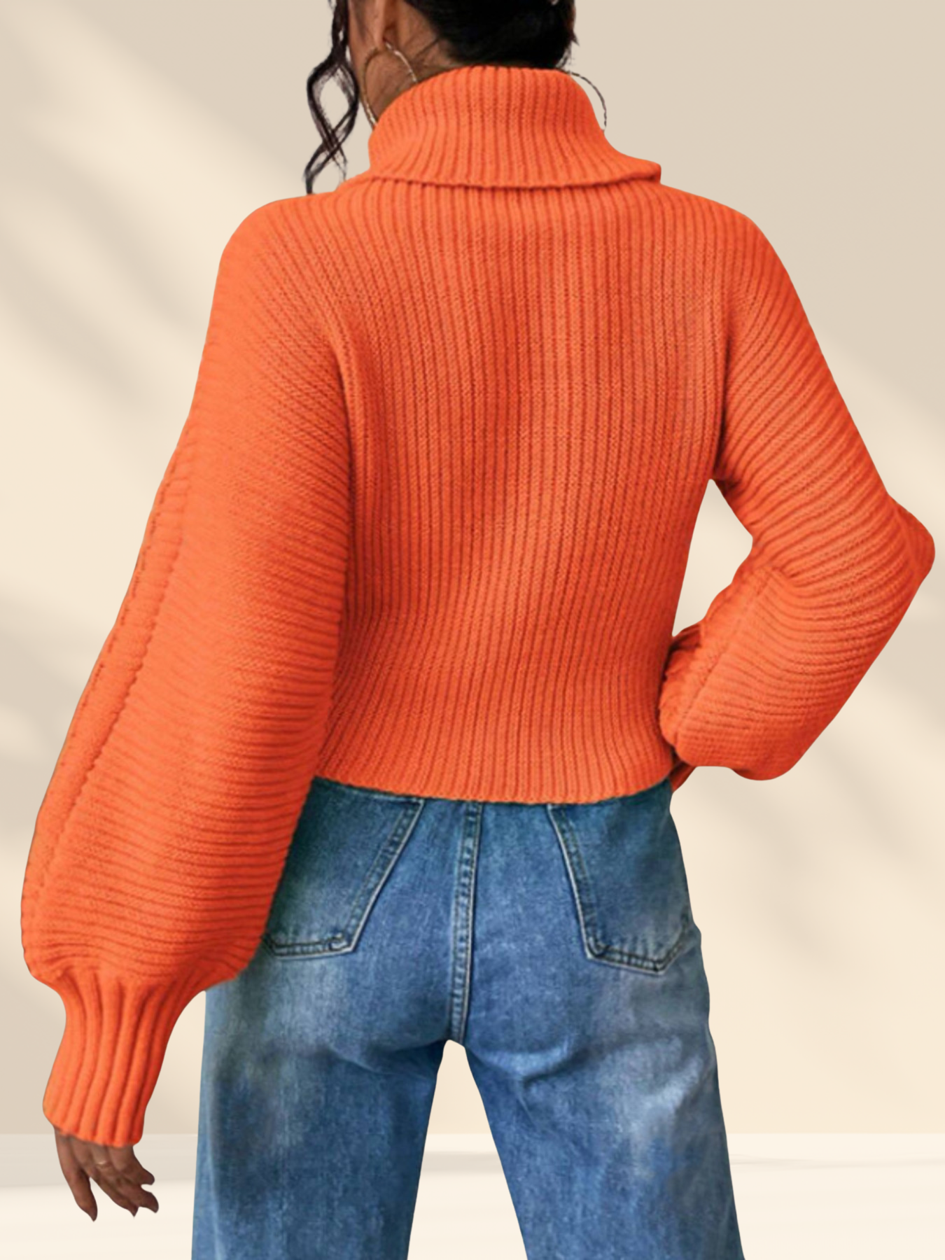 Elara Cable Turtleneck