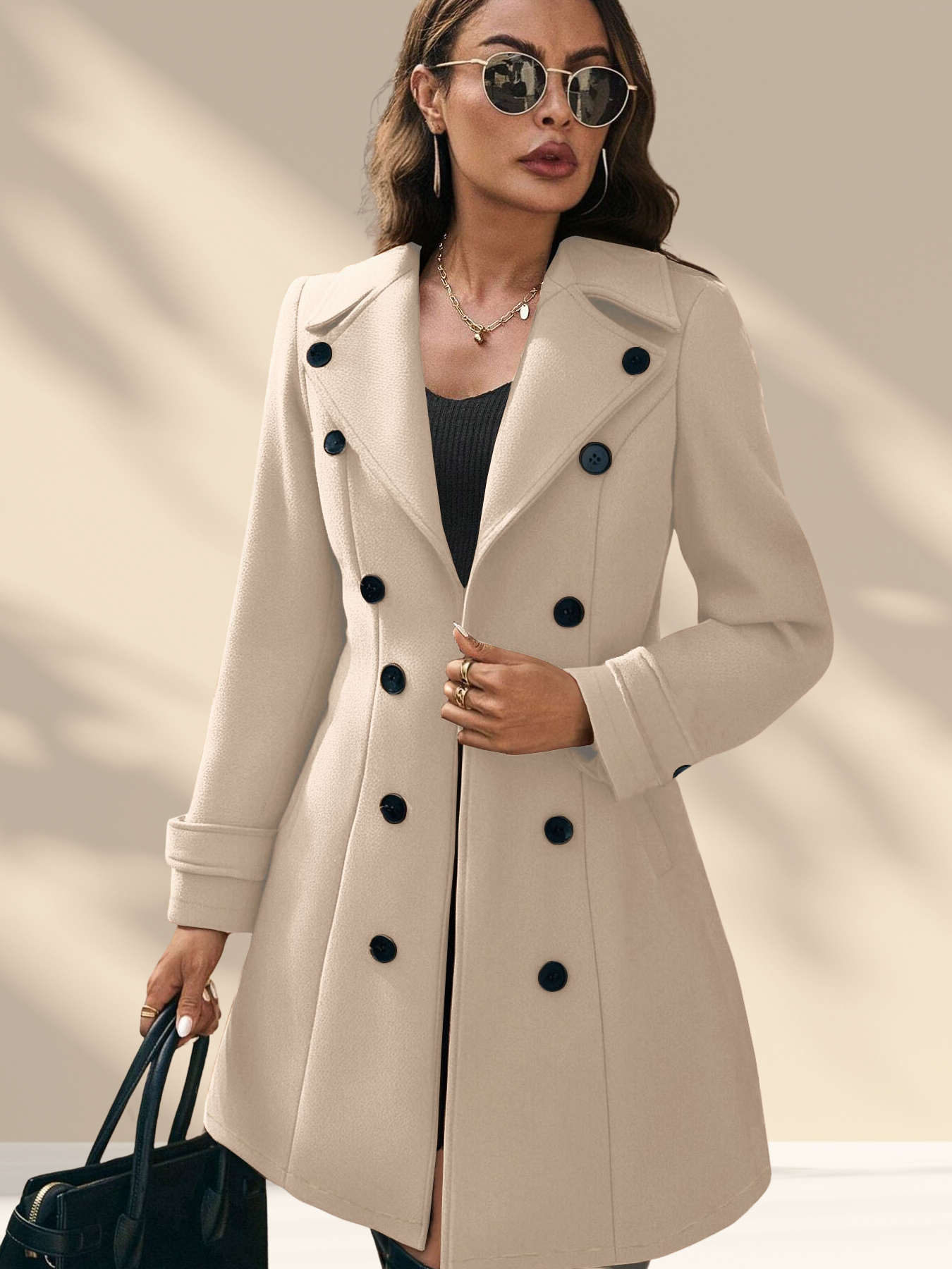Double-Breasted Tailored Overcoat