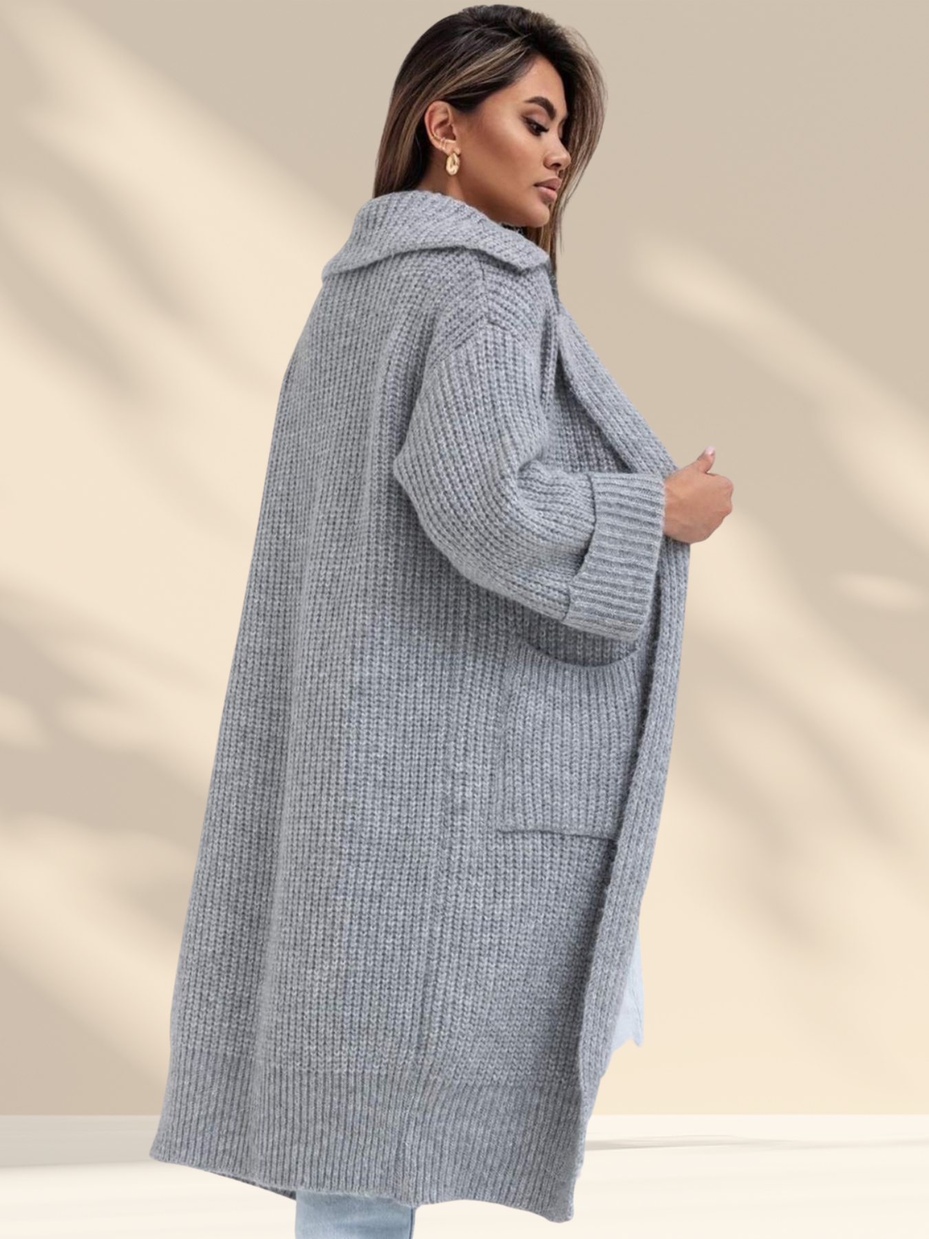 Cozy Knit Collared Cardigan