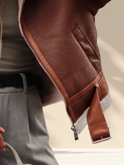 Shearling Luxe Aviator Jacket