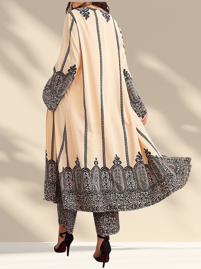 Noura Printed Kimono Set