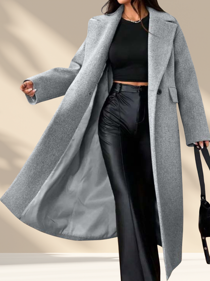 Lange Wolmix Overcoat