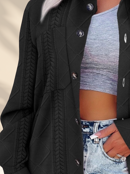 Alora Knit Buttoned Overshirt