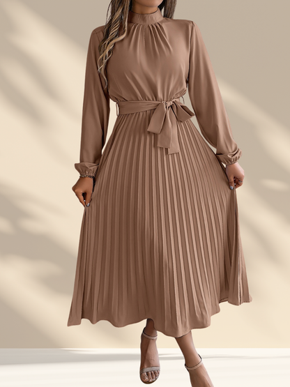 Pleated Midi Dress