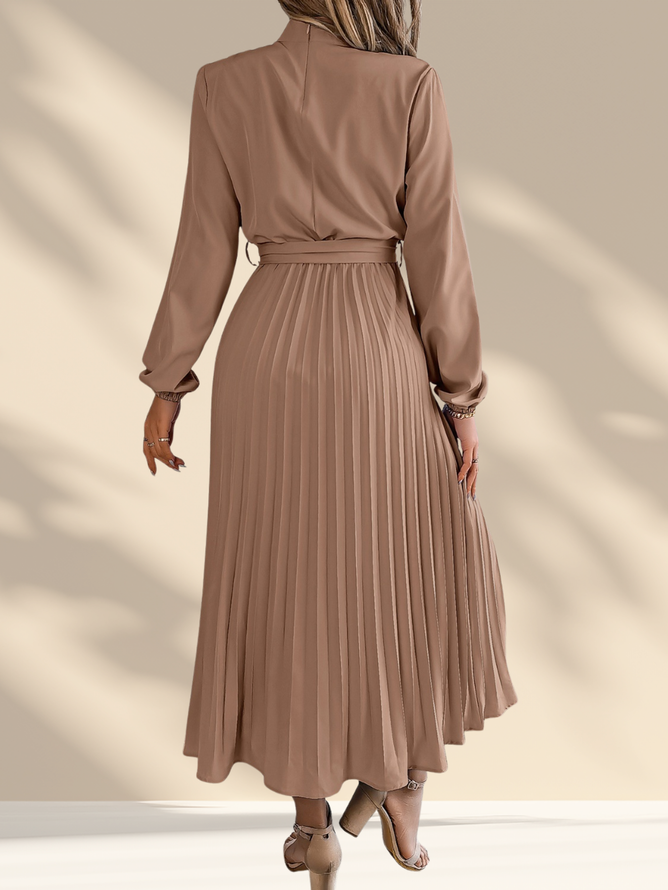 Pleated Midi Dress