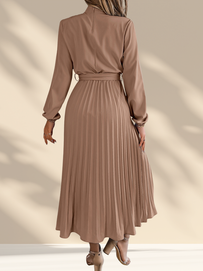 Pleated Midi Dress