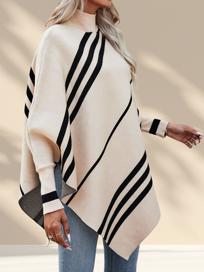 Striped Batwing Knit