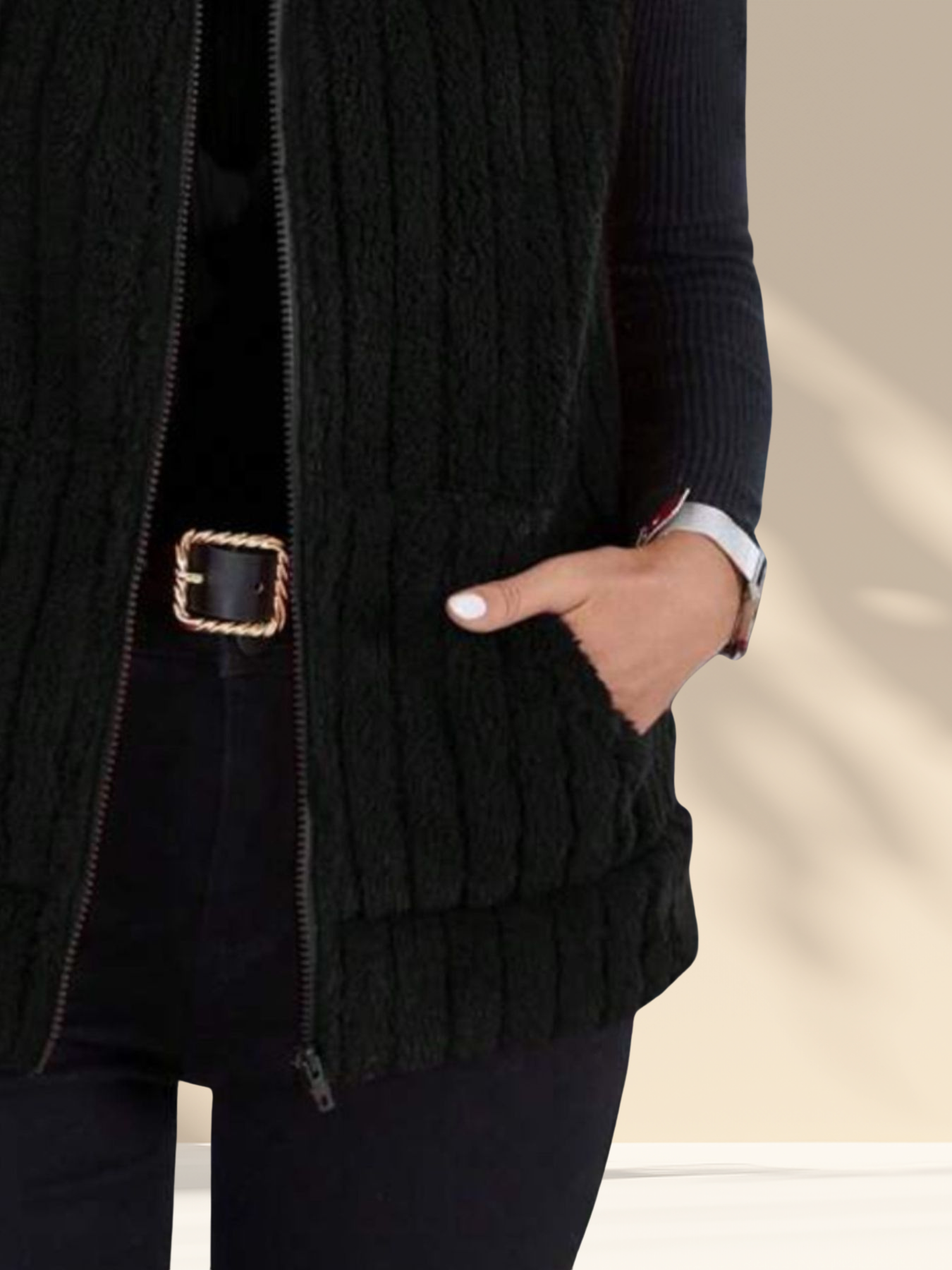 Cozy Fleece Zip-Up Vest