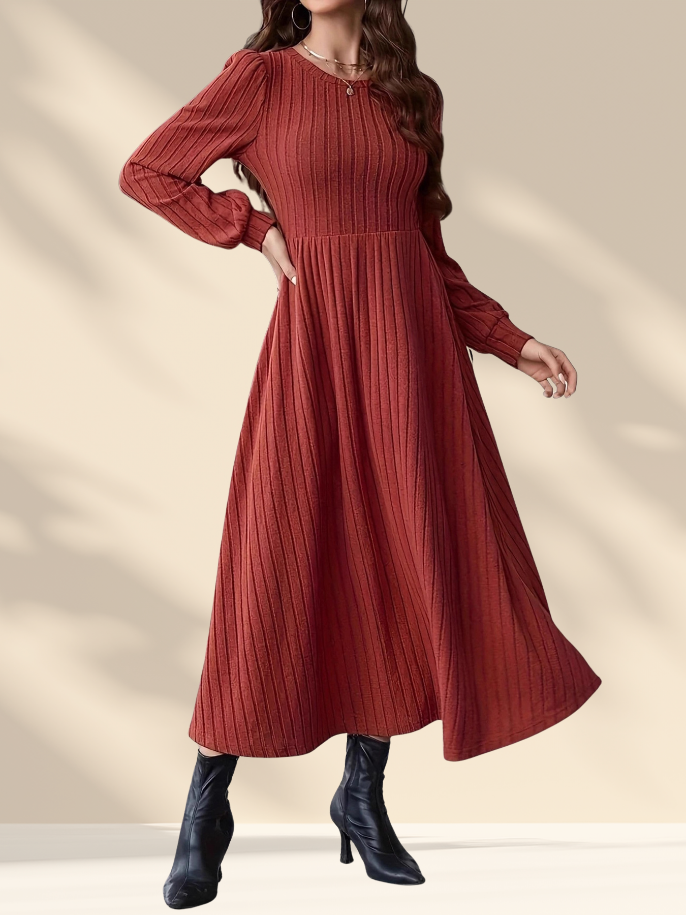 Irina Ribbed Sweater Dress