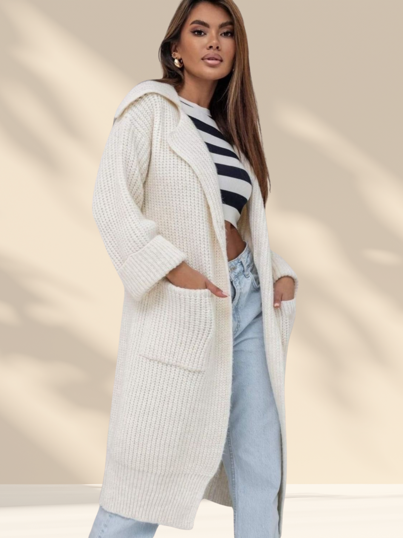 Cozy Knit Collared Cardigan