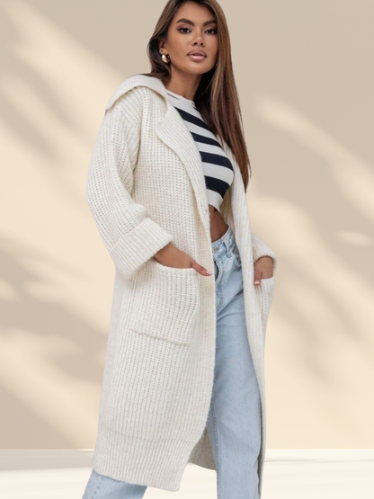 Cozy Knit Collared Cardigan