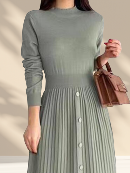 Geknöpftes Strickkleid