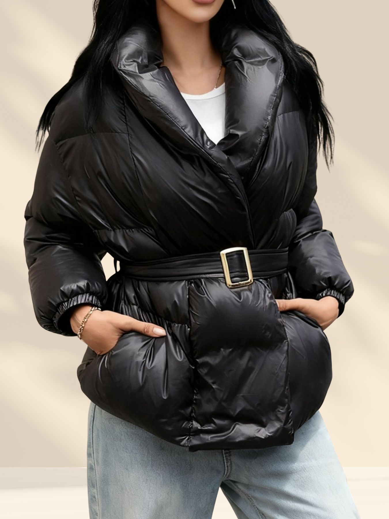 Belted Puffer Jacket