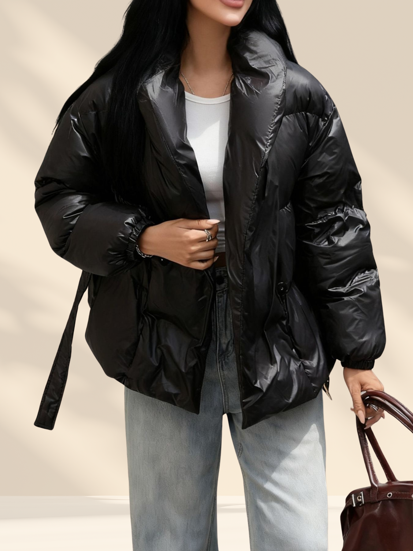 Belted Puffer Jacket