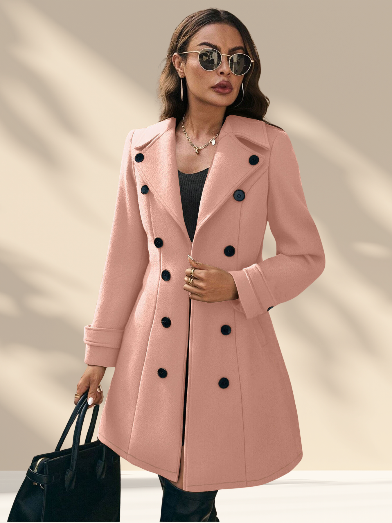 Double-Breasted Tailored Overcoat