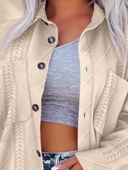 Alora Knit Buttoned Overshirt