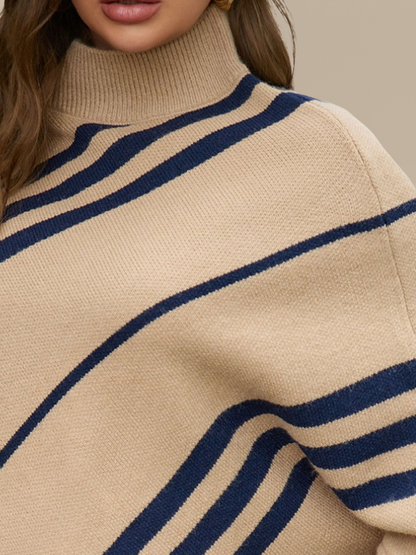 Striped Batwing Knit