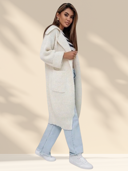 Cozy Knit Collared Cardigan