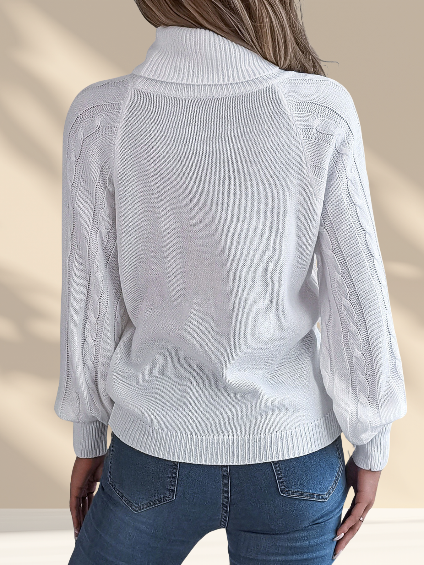 The Buttoned Turtleneck Sweater