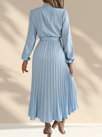 Pleated Midi Dress