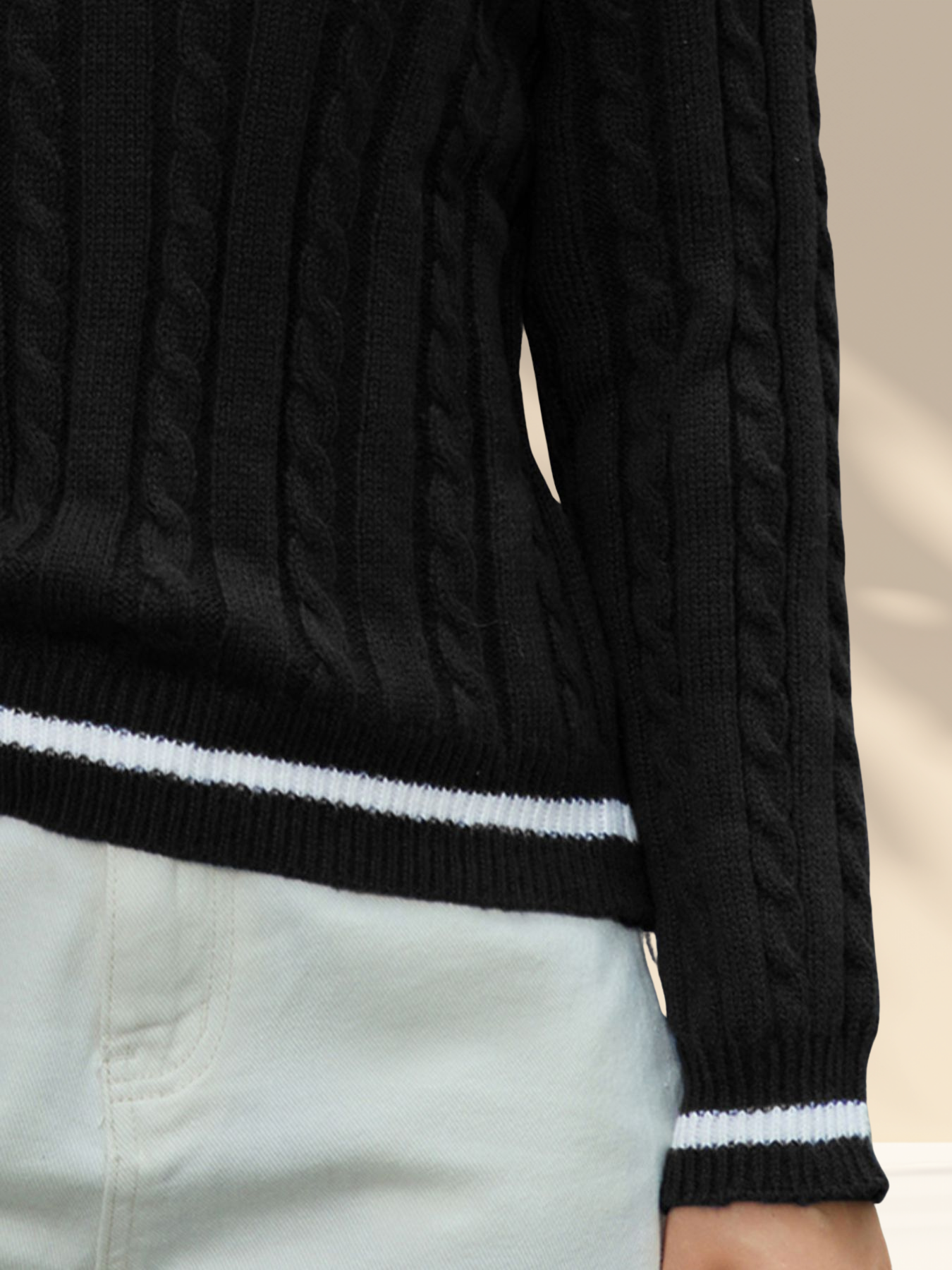 Classic Knit V-Neck Sweater