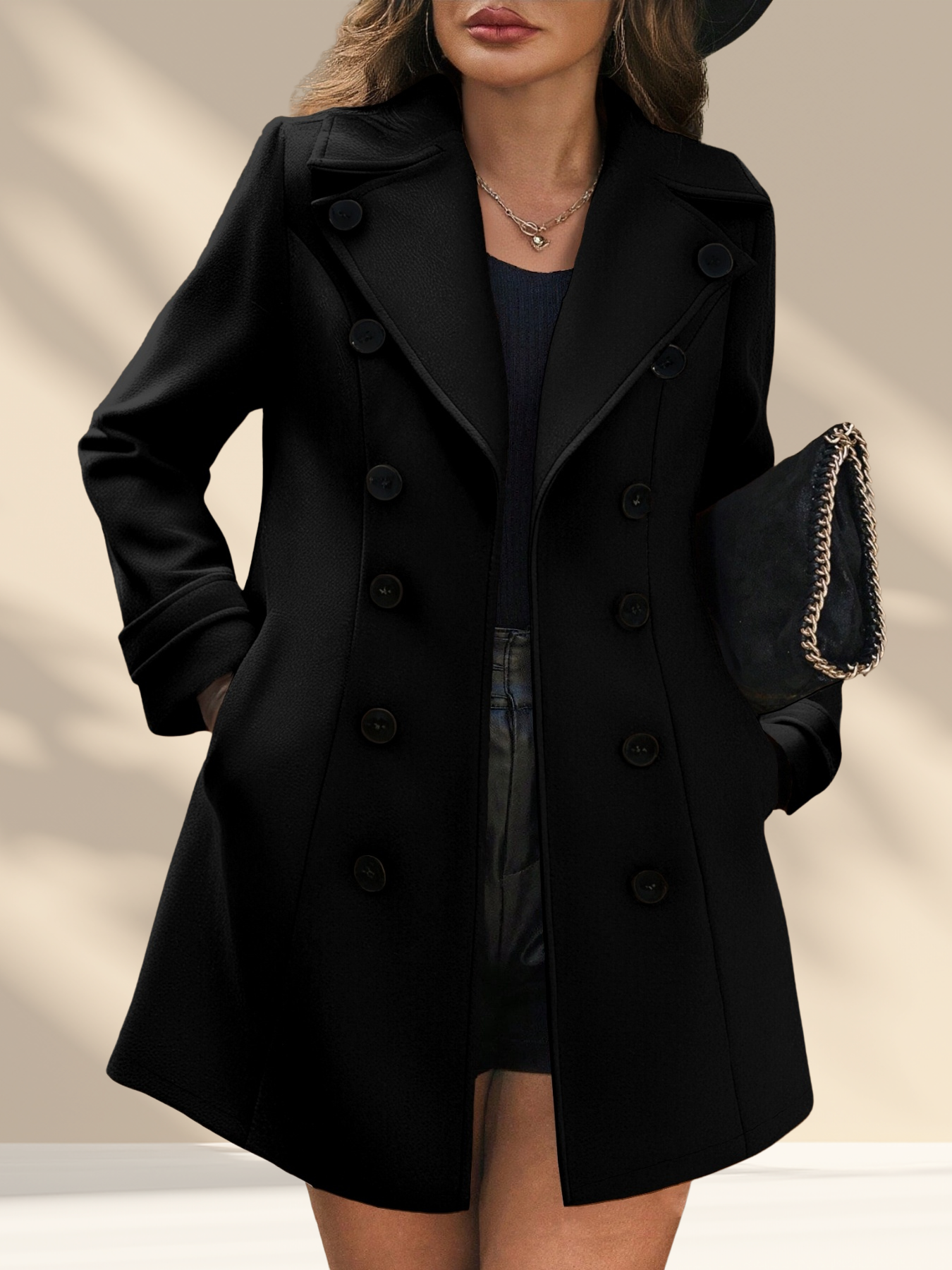 Double-Breasted Tailored Overcoat