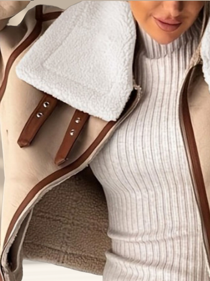 Shearling Luxe Aviator Jacket